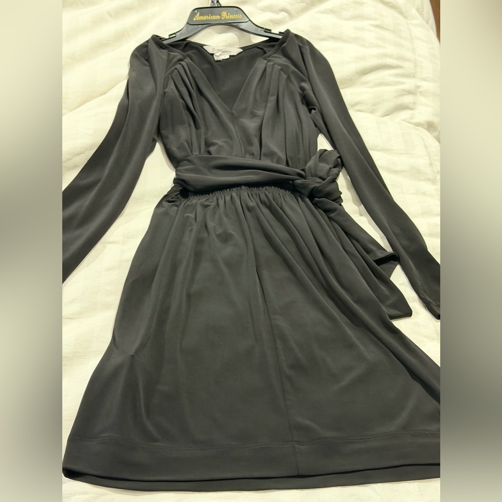 BCBGeneration Charcoal Long Sleeve Dress